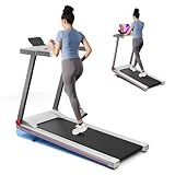 Lacuffy 5% Incline Walking Pad Treadmill, 300LB Capacity Folding Treadmills for Home, Walking pad with Handle bar, 3.0 HP Quiet Dual Cushion System
