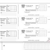ABC Deposit Tickets, 3-On-A-Page, 1 Part, Business Banking Supplies (Set of 150)
