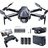 GPS Drone with Camera for Adults 4K UHD, CHUBORY X10 PRO, 90 Min Prolonged Flight Duration, 3280 FT Wide Operating Scope, Auto Return System, Track Me Capability, Brushless Propulsion, 5G FPV RC Quadcopter for Beginners (<0.55lb)