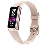 Fitness Tracker with Step Counter/Calories/Stopwatch, Activity Tracker, Health Tracker with Heart Rate Monitor, Sleep Tracker,1.10''AMOLED Touch Color Screen, Pedometer Watch for Women Men