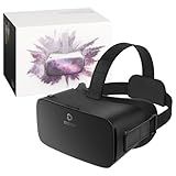 DESTEK V5 VR Headset for Phone, 128 Premium VR apps Included, Anti-Blue Eyes Protected HD Lenses, 110° FOV Virtual Reality Headsets for iPhone, Android Phone- Black