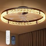 addlon 24" Ceiling Fans with Lights and Remote, Low Profile Fandelier
