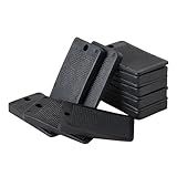 ZZRANYE Furniture Levelers Plastic Shims for Leveling Black Rubber Wedge for Table Toilet Refrigerator Piano, Small Shims for Home Improvement and Work (10 PCS-Black)