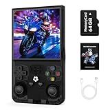 R36MAX Retro Handheld Game Console, 4.0 inch Retro Gaming Console with 64GB Memory, Video Game Consoles with 4000mAh Battery and 30+ Emulators, Ink Black