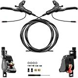 DYISLAND LD-210S Electric Scooter Hydraulic Disc Brakes Set, 2-PIN/Power-Off Hydraulic Brake kit for E-Scooter(L-L Brakes(Black))