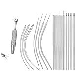 COLAYERIST 21PCS Piercing Taper Ball Grabber Tool for Changing Jewelry, 12G 14G 16G 18G 20G Piercing Tapers-Medical 316L Stainless Steel, Piercing Changing Tool for Ear Nose Tongue Lip Navel Nipple