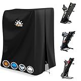 Zettum Treadmill Cover - 600D Foldable Treadmill Dust Cover Waterproof, Gym Equipment Running Machine Covers with Windproof Drawstring, Exercise Workout Equipment Protective for Home Indoor Outdoor