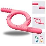TalkTools Baby Chewy | Oral Motor Sensory Tool for Kids and Toddlers | Therapy Tools to Improve Chewing and Biting (Ridges, Pink)