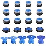 TNJPSEK Faucet Air Aerator Replacement Removal Tools for Moen, Water Cache Saving Flow Restrictor Compatibility System, Universal Aerator Set for Kitchen & Bathroom Sinks (16.5/18.5/21.5/24mm (5 Key))