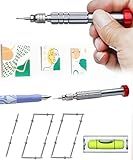Quick Picture Hanging Tool Kit Pro Perfect for Frames, Canvas, Posters, Art Prints and Shadow Box Frame — Magnetic Handle and Mini Level, 100 Ultra-Fine Nails for Drywall and Wood, Minimal Wall Damage
