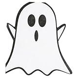 RUSPEPA 20 Pcs Halloween Ghost Bow Napkin Paper, 2 Ply Funny Ghost Pattern Disposable Cocktail Paper Napkins Perfect for Spooky Halloween Party, Trick or Treat Decor, 6.3" x 5.7"