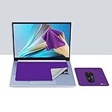 Bilymate 3in1 Anti Slip Silicone dots Multi-Functional Microfiber Cloth Mouse Pad, Portable & Washable Keyboard Cover for Laptop and Screen Microfiber Cleaning Cloth 2pcs one Set Purple