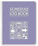 BookFactory Scheduling Notebook, Employee Work Schedule Journal, Small Business Managerial Log Book - Wire-O 110 Pages, 8.5" x 11" (Made in USA)