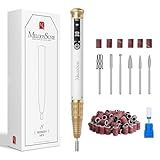 MelodySusie Portable Nail Drill,Professional 30000 RPM Cordless Electric Nail File for Acrylic Gel Nails,SM220E Rechargeable E-file Set Manicure Pedicure Tool with Nail Drill Ceramic Bit,Sanding Bands