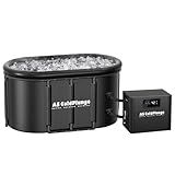 AS ColdPlunge Ice Bath Chiller & Cold Plunge Tub Kit, 1/3HP Cold Plunge Chiller with Built-in Pump & Filter, Upgraded XXL 148Gal Ice Pod, Cold Plunge Tub with Water Chiller for Cold Therapy Recovery