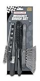 Finish Line Easy-Pro 5 Piece Mechanic’s Bicycle Cleaning Brush Set – Professional-Grade Kit with Chain Keeper, Durable Multi-Surface Brushes
