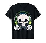 Panda Gaming Shirt Boys Girls Kids Gamer Gift Panda Lover T-Shirt