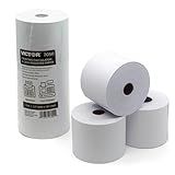 Victor 7050 Compact White Paper Rolls for Handheld and Portable Printing Calculators/Adding Machines/Ink Print Cash Registers 2.25” W x 150' FT (3-Pack)