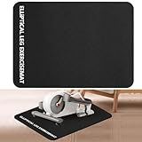 Ellipse Leg Exerciser Machine Mat 23.6 x 17 in, Anglecai Non-Slip Workout Mat for Under Desk Ellipticals Exercise Pad for Ellipse Leg Exerciser Machine Exercise Cushion Pad for Seniors Fitness Sport