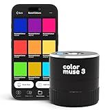 COLOR MUSE 3 Portable Color Matching and Paint Scanner Device – Wireless Digital Colorimeter Sensor for Accurate Color and Sheen Detection – Pocket-Sized, Easy Carry, Indoor/Outdoor Projects – Black