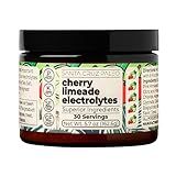 Santa Cruz Paleo Electrolyte Powder, Cherry Limeade, Sugar Free Hydration Drink Mix with Himalayan Pink Salt, Sea Salt, Magnesium Glycinate, Potassium Chloride, Sweetened with Stevia, 30 Servings