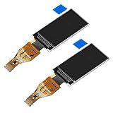 2Pcs 0.96 Inch TFT Display Screen Module Color IPS LCD Screen 80x160 ST7735 Driver SPI Interface Plug-in Display Screen Board RGB