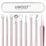 Pimple Popper Tool Kit Blackhead Remover Tools (5 Piece Kit), Professional Stainless Black Head Remover for face, Risk Free Treatment Pimple Extractor with Tweezers