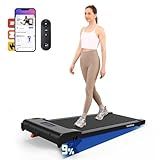 Lichico Walking Pad Treadmill with Incline, Quiet 2.5HP Brushless Motorized Under Desk Treadmill for Home and Office, Compact Portable Walking pad with Remote & App Control for Walking and Jogging