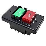 HQRP On/Off Switch Compatible with Jet 994542 fits Table Saw, Router Table, Drill Press, Bench Saw, Grinder 110/220 Volt [UL Listed]