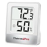 ThermoPro TP49 Digital Hygrometer Indoor Thermometer Humidity Meter Room Thermometer with Temperature and Humidity Monitor Mini Hygrometer Outdoor