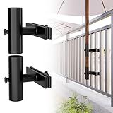 Umbrella Holder Parasol Holder Patio Umbrella Stand Mount Umbrella Clamp for Balcony, Outdoor Umbrella Holder Fixed Clip Deck Table Umbrella Mount for Deck,Railings,Beach,Courtyard,Boats,Tailgates