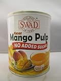 Swad NO ADDED SUGAR Kesar Mango Pulp - 850 Grams