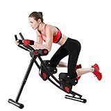 Fitlaya Fitness ab machine, ab workout equipment for home gym, Height Adjustable ab trainer, foldable fitness equipment.