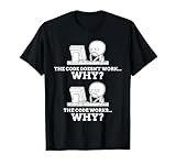 Code Works Why Meme Programming Coding Funny Professional T-Shirt