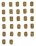 Walnut Hollow Mini Hotstamps Lowercase Alphabet Branding and Personalization Set for Wood, Leather and Other Surfaces, Gold