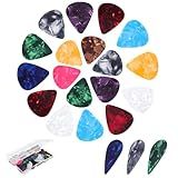 60 PCS Guitar Picks with Organizer Box, Multiple Colorful Guitar Pick 3 Different Thickness For Bass, Electric, Acoustic, Metal Guitar, Ukulele(0.46mm, 0.71mm, 0.96mm)