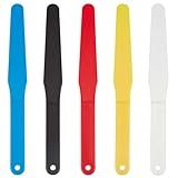 OLYCRAFT 5PCS Screen Printing Spatula 1.2” Width Plastic Spatulas Ink Scoop Screen Printing Shovel Silk Screen Printing Shovel Goop Scoop Ink Spatula 5 Colors for Silk Printing