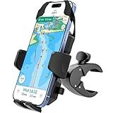 Dosvsi Boat Phone Clamp Mount, [Strap Double Protection] Marine Cell Phone Clip Holder, 360° Adjustable Sailboat Rail Bar Pole Helm Clamp Holder for iPhone 16 15 14 Pro Max, Galaxy, 4-7" Smartphone
