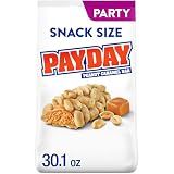 PAYDAY Peanut Caramel Snack Size Candy Party Pack, 30.1 oz