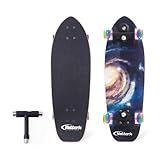 Nattork Complete Skateboards 29" x 9" Kids Skateboard Cruiser Skateboards for Beginners Double Kick Deck Concave Girls Skateboard with Maple Wood (Black Hole)