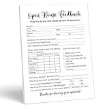 100 Pieces Open House Signs for Real Estate Supplies, Feedback Notepad Sign-in Form For Seller Clients, Realtors, Home Sellers, Agents Brokers, 6 x 8 Inch