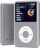 64Gb Mp3 Player with Bluetooth Y1 Portable Music Digital Players Supports Playlist Audiobook Video Nice Gadget for Kids Silver