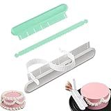 Cake Arc Rulers, 2 Pcs Cake Arch Guide Tool, Cake Curved Decorating Tools, Fondant Tool Cake Swag Marker for Cake Decorating Baking Measure Pastry Distance Measurement Flower Arranging Aid Tool