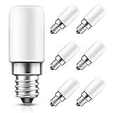 LOHAS C7 LED Bulb, 15 Watt Light Bulbs Equivalent(1.5W), S6 Mini LED Bulb E12 Candelabra Bulb, Daylight White 5000K LED, Small Light for Bedroom Salt Lighthouse Lamp,6 Pack