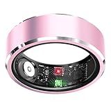Zyee Syee Smart Ring for Women & Men, Fitness Tracker with Sleep Monitoring, Step Tracker, Blood Oxygen, Heart Rate, Air Gestures, No Subscription Fee, IP68 Waterproof for iOS & Android (Pink,#9)