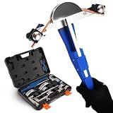 maXpeedingrods Pipe Bender Tube Bender Set, 1/4" to 7/8" O.D. Ratcheting Tubing Bender Kit, 90° Copper Pipe Bender Forward/Reverse Tool with 7 Aluminum Dies, for HVAC Air Condition Hydraulic Work