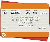 Mcduldul Customized Train Ticket 10th Anniversary Cards | Personalized 10 Year Anniversary Cards Gifts for Men Women Husband Wife Couple