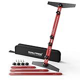 SUNLFPROD Stair Tread Template Tool - Solid Stair Tread Gauge, Stair Tools for Stair Measuring Tool Stair Gauge Jig Stair Template Stair Step Tool Shelf Template Projects (Red-Gray)