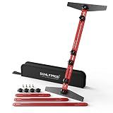 SUNLFPROD Stair Tread Template Tool - Solid Stair Tread Gauge, Stair Tools for Stair Measuring Tool Stair Gauge Jig Stair Template Stair Step Tool Shelf Template Projects (Red-Gray)