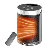 AUBKN Space Heater, Portable Electric Heaters for Indoor Use with Remote